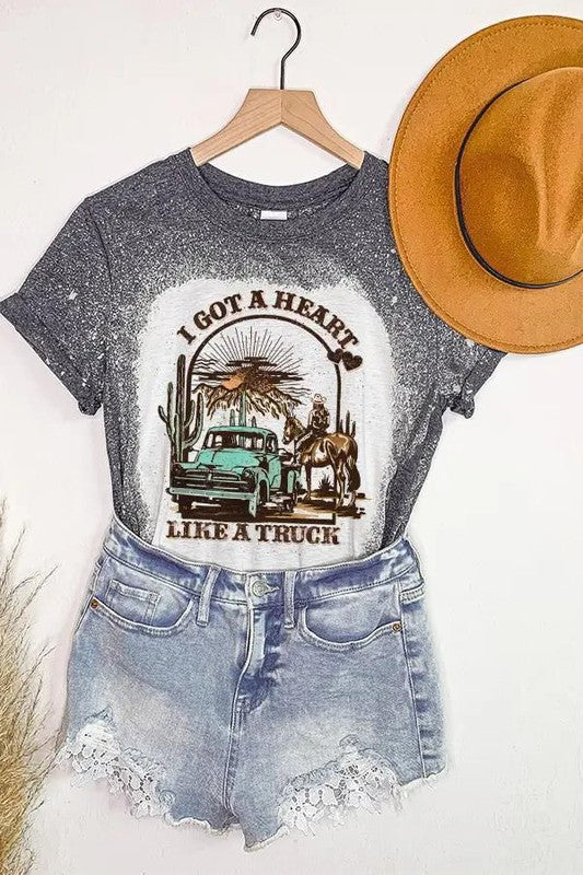 "Heart Like A Truck" Western Graphic T-Shirt