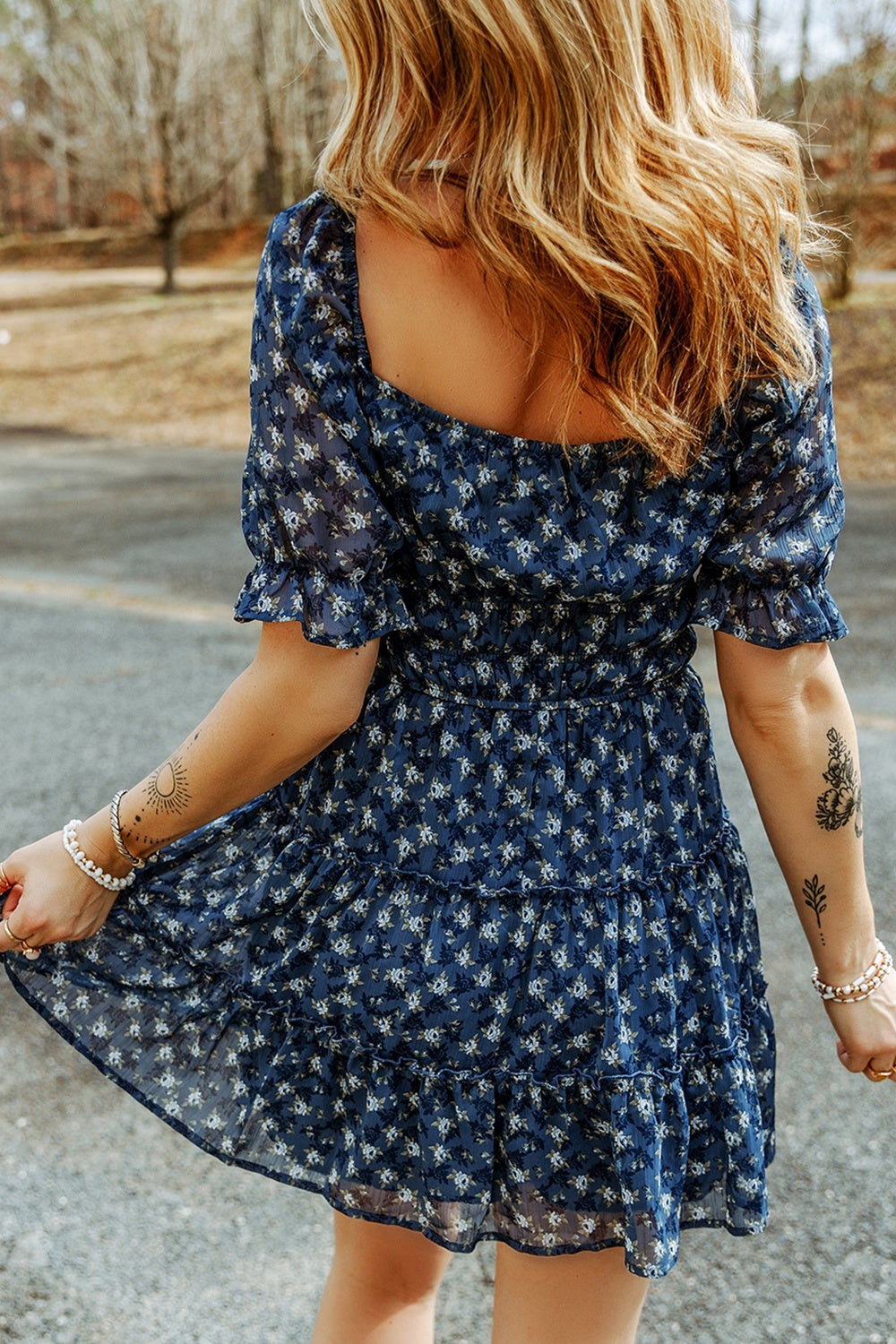 Floral Printed Country Dress