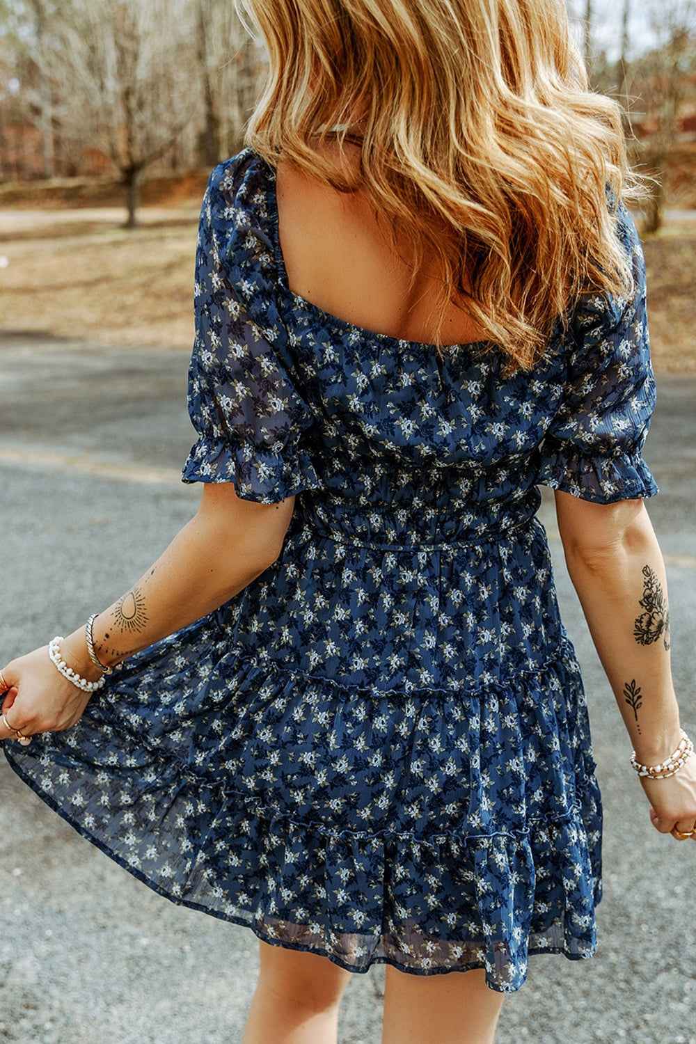Floral Printed Country Dress