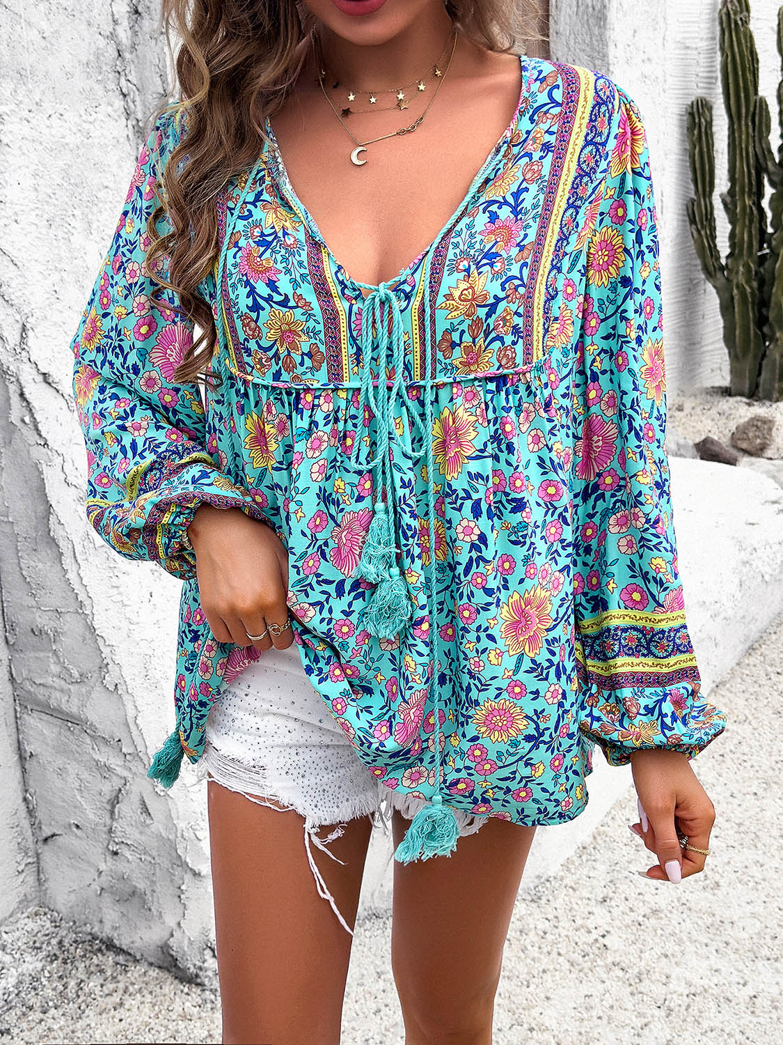 Floral Long Sleeve Blouse