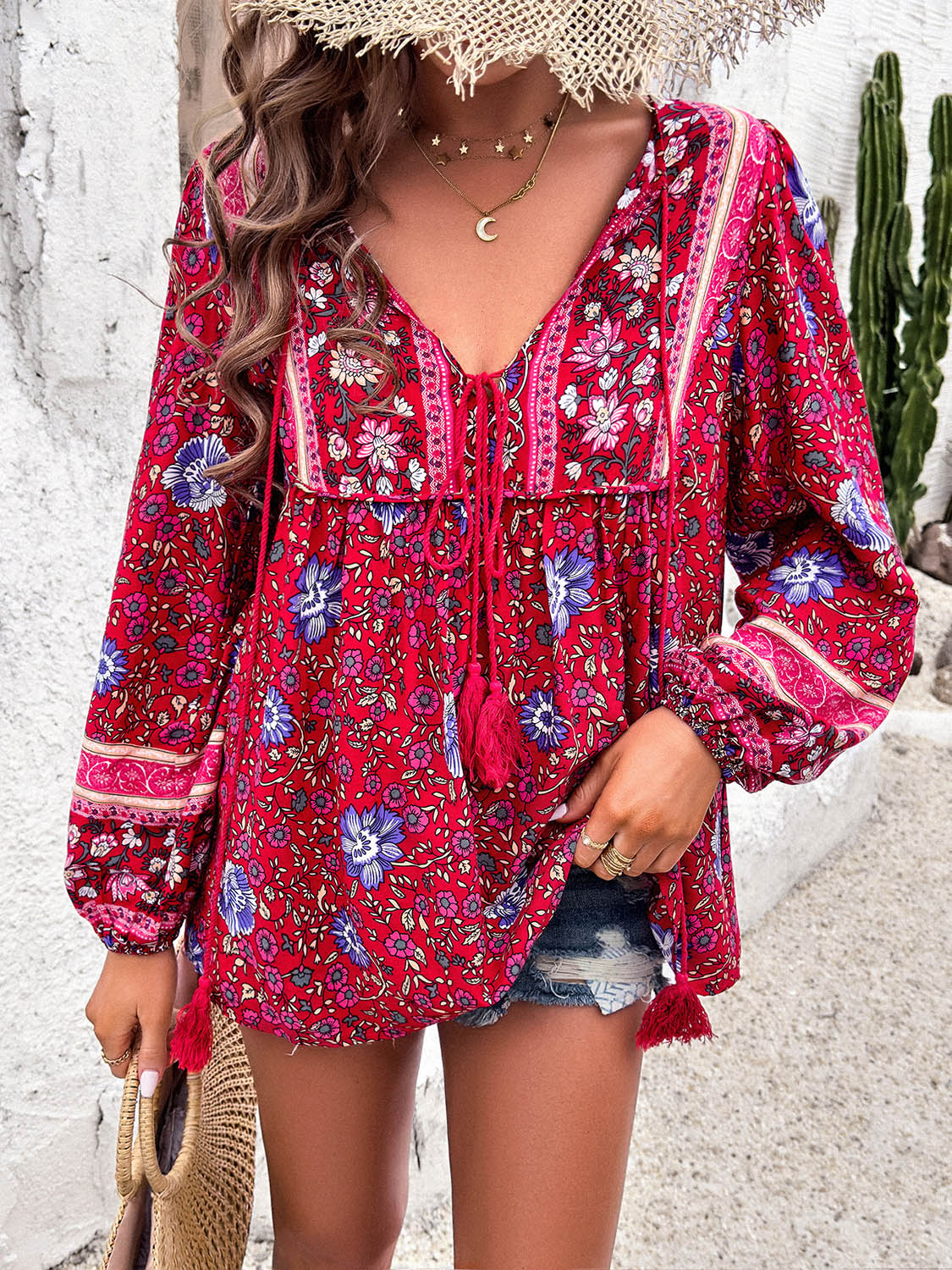 Floral Long Sleeve Blouse