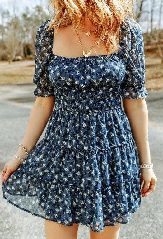 Floral Printed Country Dress