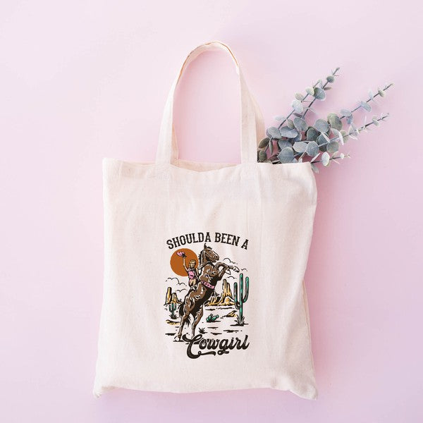 "Shoulda Been A Cowgirl" Tote