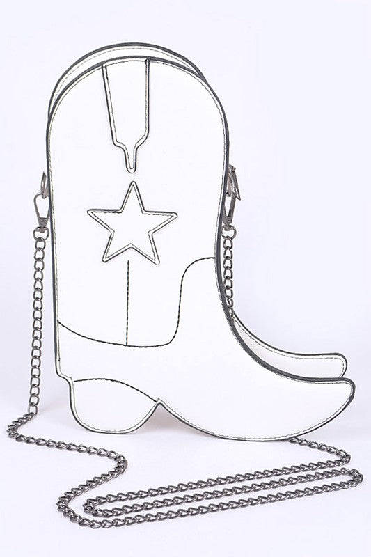 Cowboy Boots Chainlink Bag