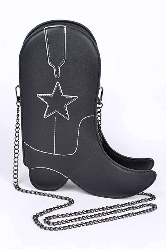 Cowboy Boots Chainlink Bag