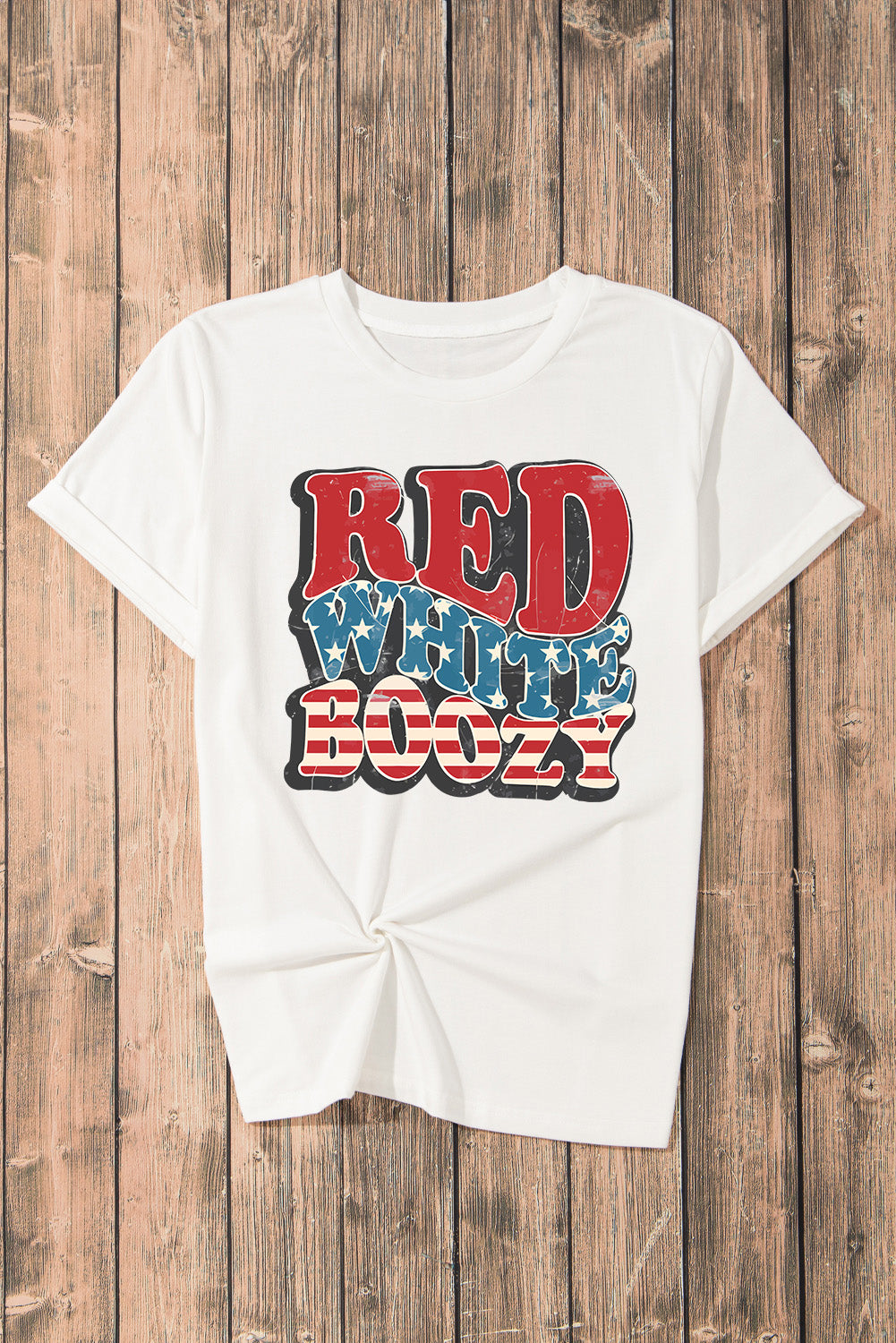 "Red White Boozy" Graphic T-Shirt
