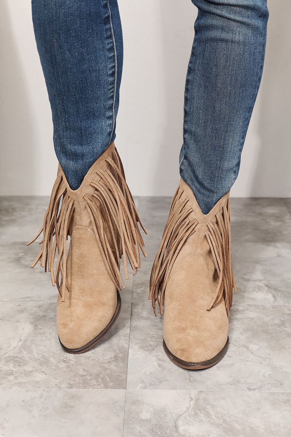 Women's Fringe Western Ankle Boots