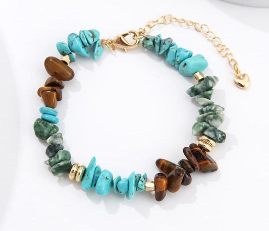 Turquoise & Natural Stone Bracelet