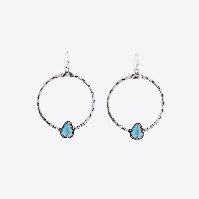 Turquoise Hoop Earrings