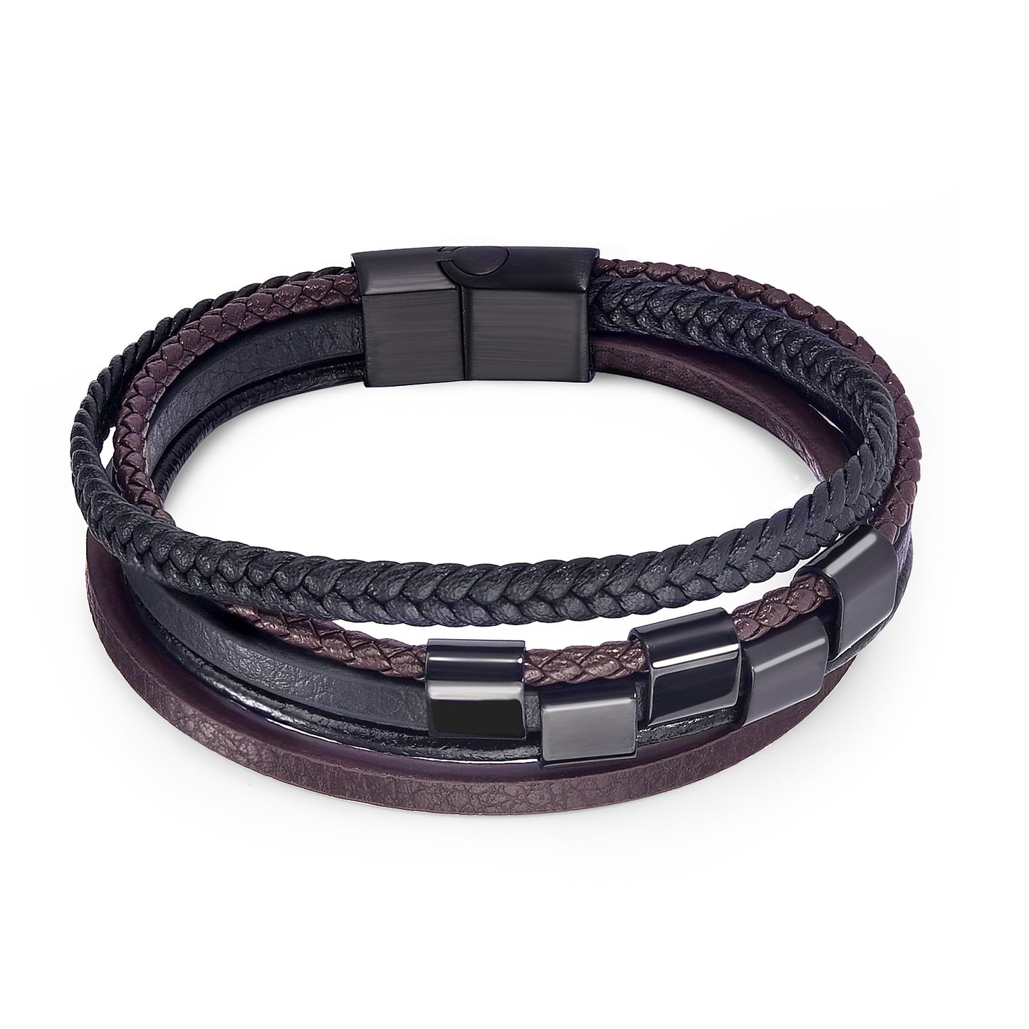 Men's Natural Stone Leather Bracelets