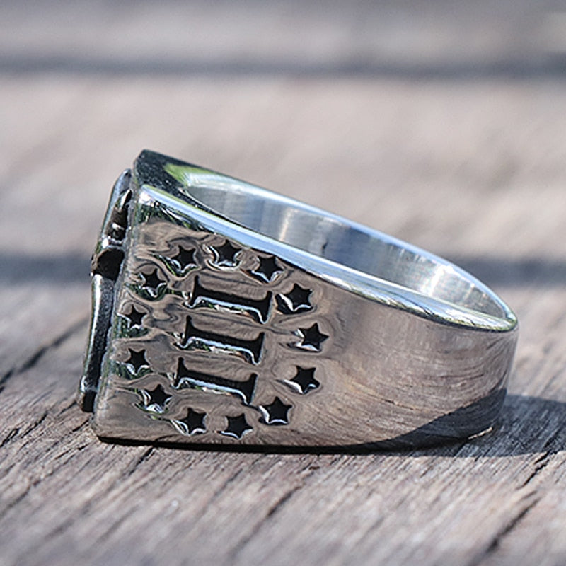 "1776" Stainless Steel Ring