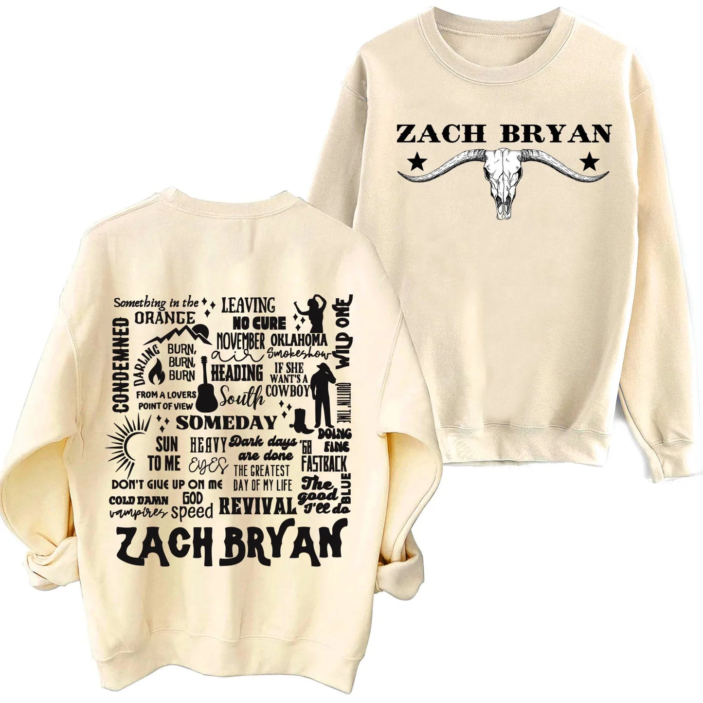 Zach Bryan Long Sleeve Sweatshirt