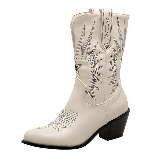 Women's Embroidered Western Cowboy Boots