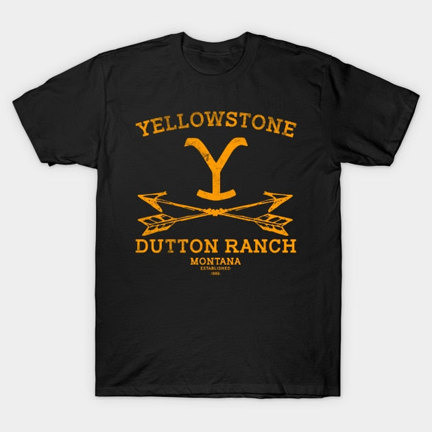 "Yellowstone Dutton Ranch" Men's T-Shirts