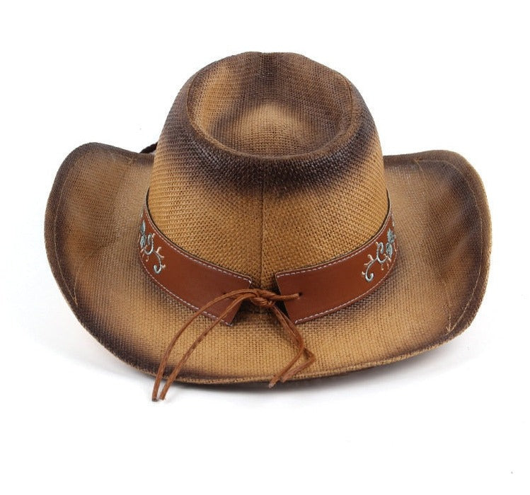 Women's Floral Embroidered Western Hat