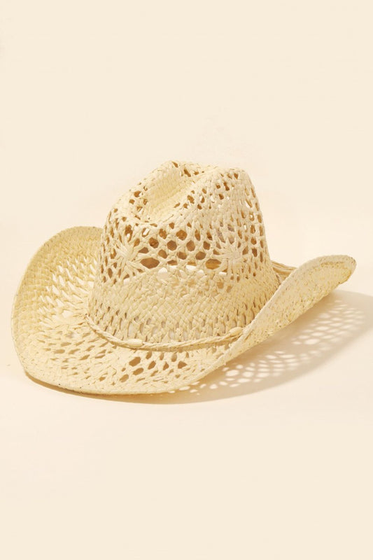 Straw Weave Western Cowboy Hat