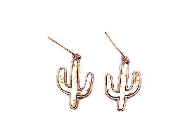 Cactus Stone Dangle Earrings