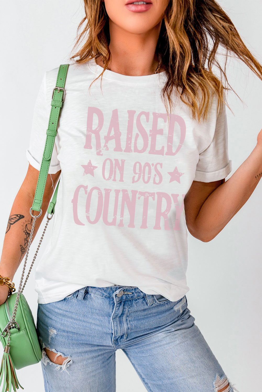 "RAISED ON 90'S COUNTRY" Graphic T-Shirt