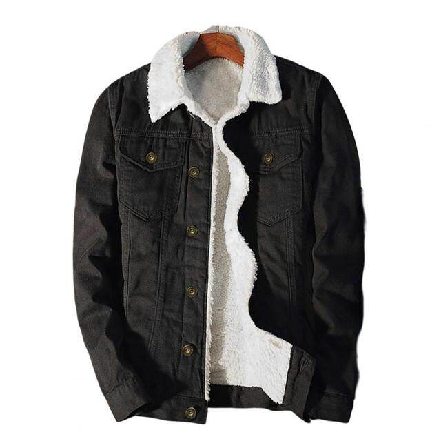 Men's Denim Fleece Lined Jacket