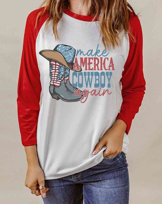 "Make America Cowboy Again" Graphic T-Shirt
