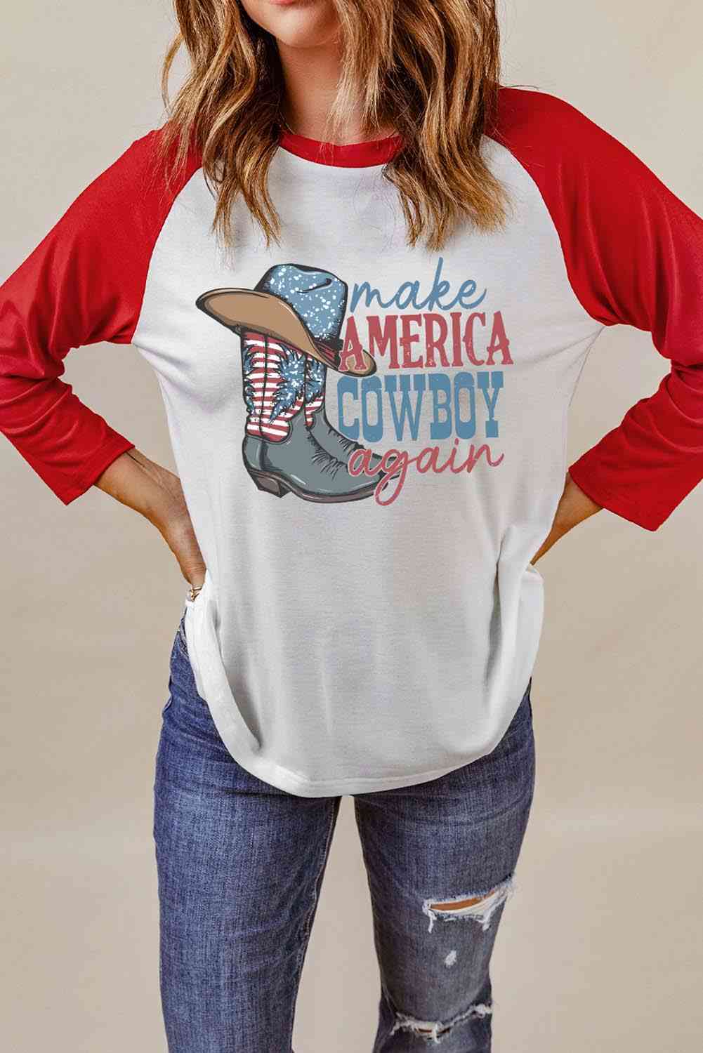 "Make America Cowboy Again" Graphic T-Shirt